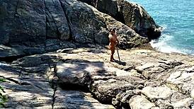 Paty Bumbum and Alex Lima get naked on Fernando de Noronha island with monster cocks 😈