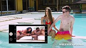 HORNY ANYA KREY & LATINA SCARLETT SHARE BIG BLACK COCK