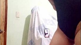 Stepmother tackles live challenges before fucking her wet ass!