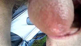 I gave a blowjob outdoors, he came in my mouth