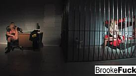 watch brooke banner play both the cop and the inmate