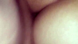 Wife bent over in stockings for doggy style fucking