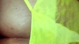 Wife bent over in stockings for doggy style fucking