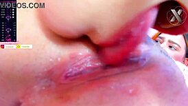 Bored Stepsisters Lick Pussies Wildly on Webcam