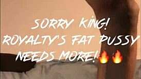 Black Creamy Pussy Royalty Loves Being Nasty With Big Black Cock And Monster Cum!