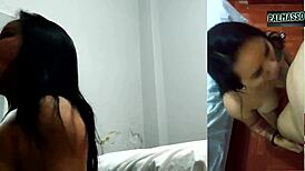 stepsister with small mouth swallows cock, wants more