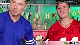 it's free use fuck day at the stadium, so we picked this hot blonde waitress