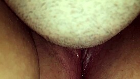 closeup of eating chubby pussy after pumping her, made that bbw cum hard 😍