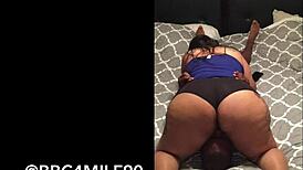 Thick Latina Wife Rides Face in Steamy Couple Play