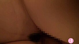 Asian babe in thong shorts getting a close-up view