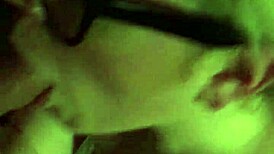 big-tits blonde gives nice blowjob with handjob and facial