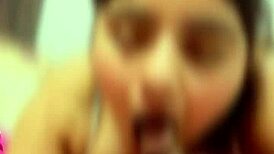 hot indian babe sucks lover's dick saying nikal du aaj muh me