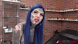 why does australian beauty amber luke keep getting new nose tattoos?