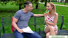 I felt so wild watching this Hungarian teen 18+ get fucked by her neighbor.