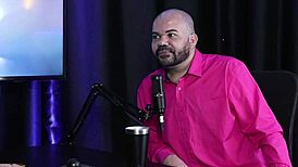 Paulo Avelar enjoys secret pleasures with sheer red lingerie models