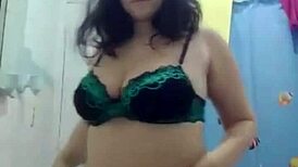 young girl showing off in bathroom part one