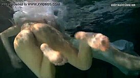Polcharova and Siskina, Wet Horny Underwater Lesbians