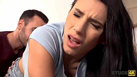 Stuck4k hottie, your hand's trapped, can't resist me now!