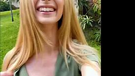 fucking stepsister outside in doggystyle, her narrow ass bouncing 😏