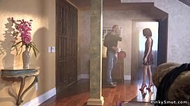 Redhead Slave Screams from Huge Dick Anal Bang!