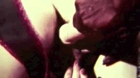 Vintage Interracial Sex Scene with Hairy Antique Vibes in Retro Style