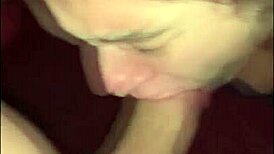 She Came Out Of The Bathroom Already Sucking, Gave It Like A Slut And Took Cum In Mouth