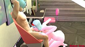 Bulma Madrastra Y Esposa Encuentra A Su Hijastro Masturbandose Y Le Da Clases De Sexo Quitandole La Virginidad