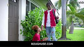 Roughuse freeuse with black teen stepsister James Cameron and Nicky Rebel