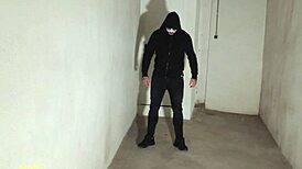 a joke turns into sex with teen in garage, blowjob and halloween fun 😈