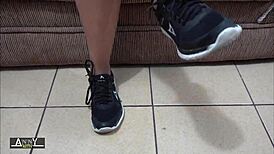 Cute Student with Sweaty and Stinky Feet Extreme Foot Fetish