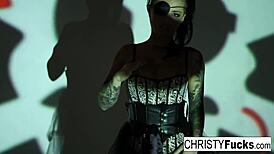 hot christy mack the pirate teases with her stunning ass. she fingers that tight wet pussy just right!