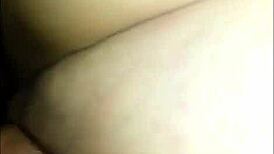 licking and fucking her shaved pussy at home 😏