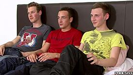 How wild do these twinks get in anal threesome orgy?