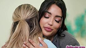 Vanessa Sky And Kayley Gunner Kiss Intimately!