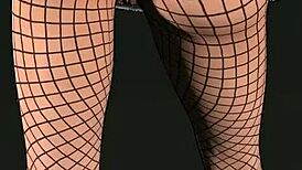 The girl flashes tits and ass, voyeur bitch!