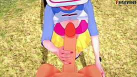 Mei Nancy Blowjob And Titjob In Pokemon Fantasy