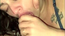 She Came Out Of The Bathroom Already Sucking, Gave It Like A Slut And Took Cum In Mouth