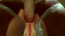 Hard Anal Pounding Close-Up with Sexy Anime Big Ass Babe