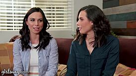 Girlsway My Straight Friend Is My Soulmate, Angela White, Making Me Moan with Every Touch.