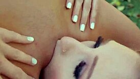 Small tits babe outdoor facesitting gf