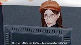 my boss fucking my wife in office? husband working downstairs, romantic sex in sims 4