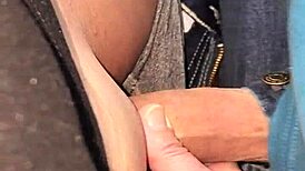 Wow! He cums in my panties and pulls them up tight!