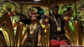 ebony lexi amor xxx showcases her black ass