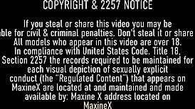 Brunette Maxine X's Deepthroat Blowjob POV