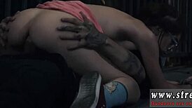 White hair teen 18+ and chubby guys make passes at bound blondes in hardcore bondage 😏