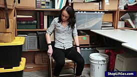 Thief Kylie Martin Nailed Hard By LP Officer In Office Reality Scene