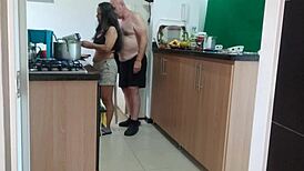 Hot Sex Lunch Preview with Agarabas and Olpr in Kitchen