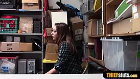 Young fashion model chick gets fucked hard by cop in rough doggystyle! See her petite frame take it.