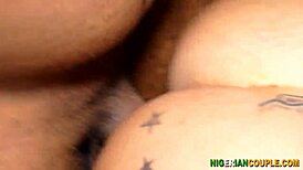 She's bent over taking that big cock in doggystyle sex