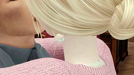 my boss fucking my wife in office? husband working downstairs, romantic sex in sims 4